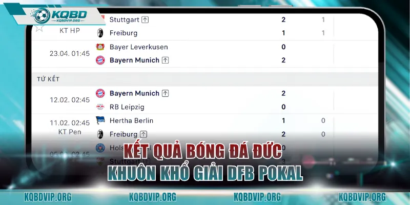 Kết quả bóng đá Đức khuôn khổ giải DFB Pokal
